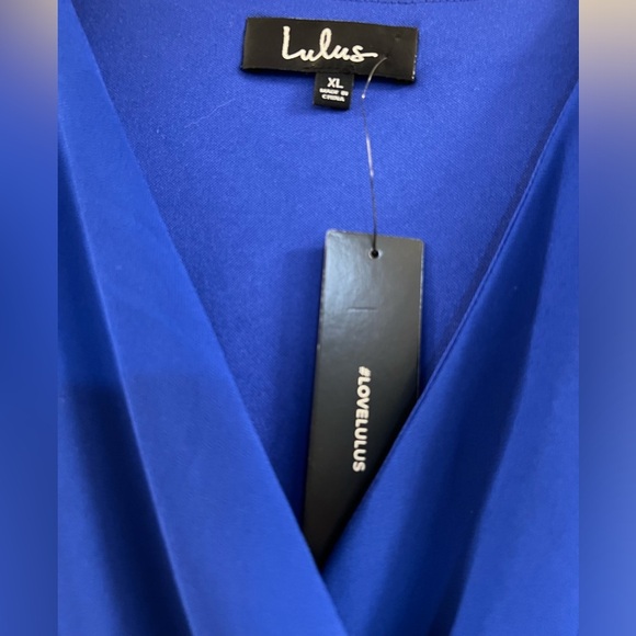 13. Lulus Wondrous Water Lilies Royal Blue Maxi Dress - Picture 12 of 16